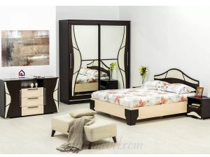 Модульная спальня Лагуна-5 (SV-мебель) Венге / Дуб млечный